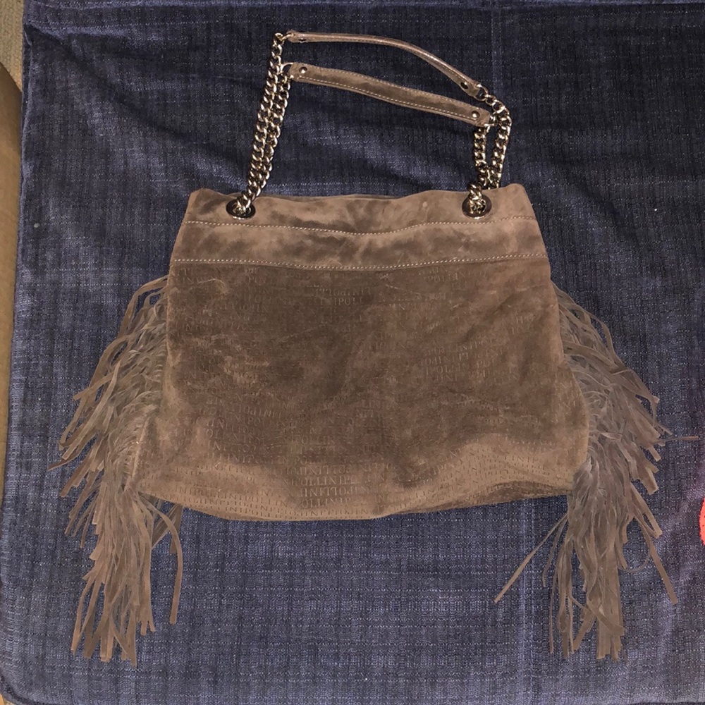 Pollini suede purse